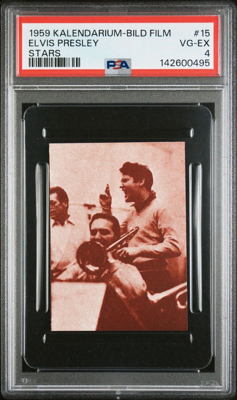 RARE 1959 Kalendarium Bild Elvis Presley PSA 4 Only 7 Graded King TCB Elvis Card